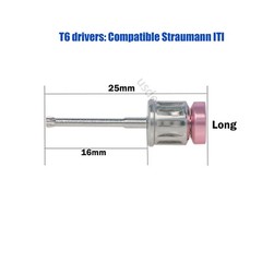 Dental NC Closure Screw Healing Cap Abutment Fits Straumann ITI Screwdriver