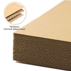 25 Pack Corrugated Cardboard Sheets Flat Cardboard Pads Packing Mailing Moving
