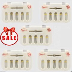 50pcs Dental Fiber Post Straight Glasses Pile 5 Drills Screw Thread Yellow