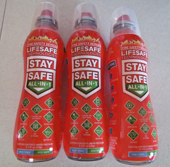 3 Pack LifeSafe StaySafe All-in-1 Fire Extinguisher Spray – Home Car Garage