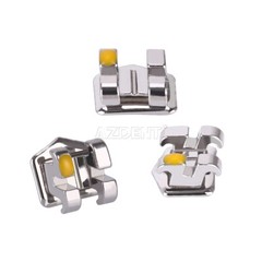 10 Packs Brackets Metálicos de Ortodoncia Dental Mini Roth .022 Ganchos 3 AZDENT