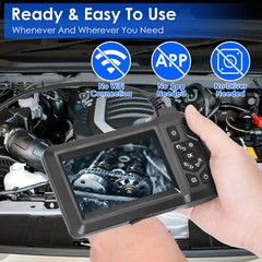 1080P Endoscope Camera with 8 LED Light 8mm Borescope Inspection Camera 16.4FT