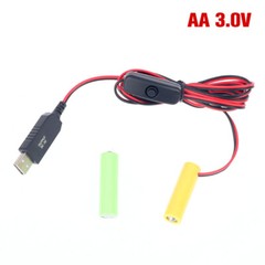 2X AAA Eliminator Cable Dummy-Battery Power Cord Replacement For 3V/4.5V/6V