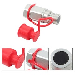 3/4″ NPT Flat Face Hydraulic Quick Connect Couplers Skid Steer Set