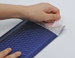 50 #0 Matte Metallic Royal Blue Poly Bubble Mailers Envelopes 6.5×10 DVD Wide CD