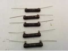 OHMITE 1719 BROWN DEVIL RESISTORS, 75 OHMS 12 WATT (LOT OF 5) NNB