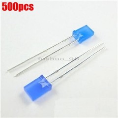 500Pcs Color Emitting Diode Light 2X5X7MM Rectangle Led Ic New mt *cl