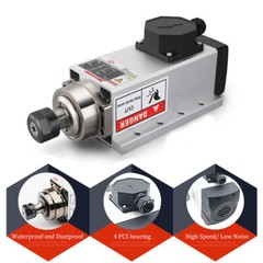 Flange Spindle Motor Air-cooled 1.5kw/2.2kw/3.5kw/4.5kw/6/7.5KW CNC Woodworking