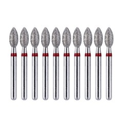 10Pcs AZDENT Dental Diamond FG Burs Football Fine Use High Speed Handpiece