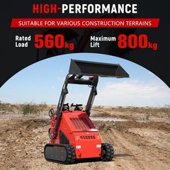 HUAYEE Free Shiping Crawler Mini Skid Steer Loader with EPA 23HP Engine in USA