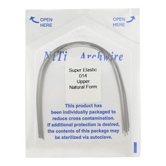 100PCS Dental Orthodontic Niti Arch Wire Rectangular Round Natural Upper Lower