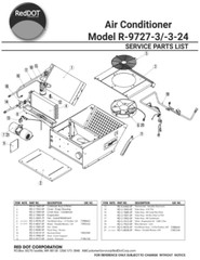 Red Dot AC Unit 12v Rooftop Mount R-9727-3P