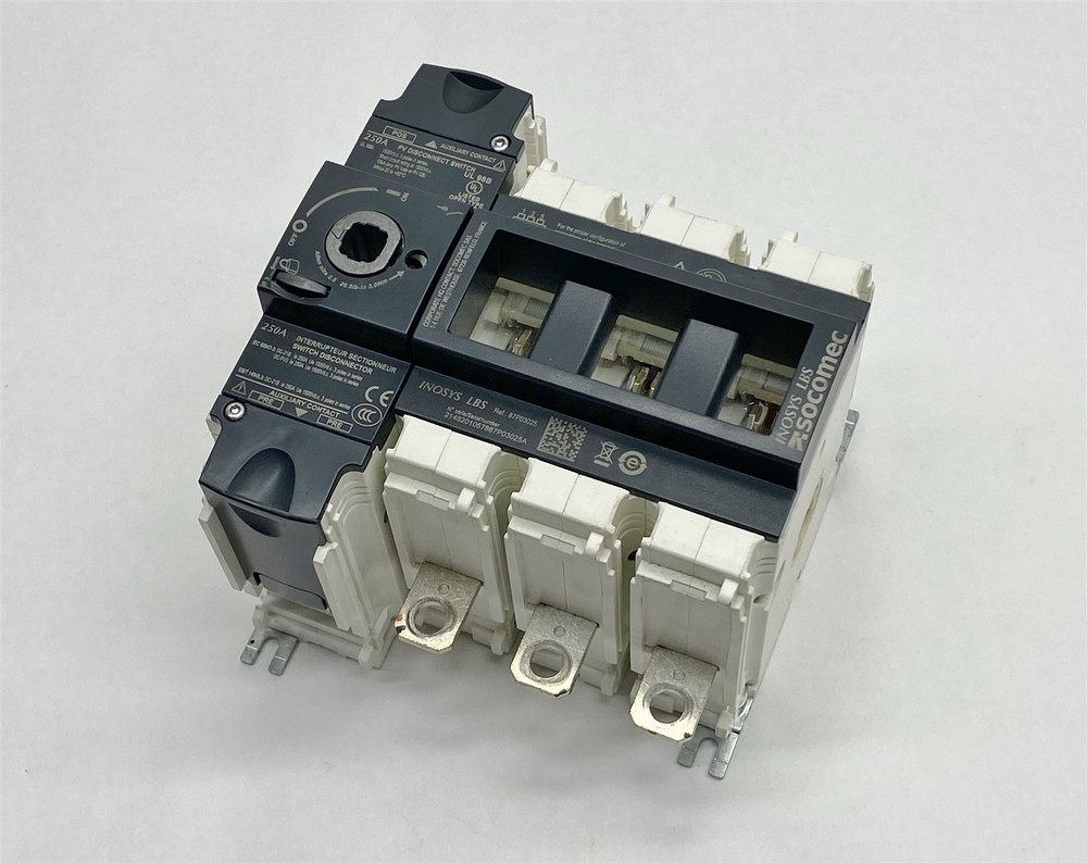 Socomec Inosys LBS 250A 1500VDC 3-Pole Load Break Switch 87P03025