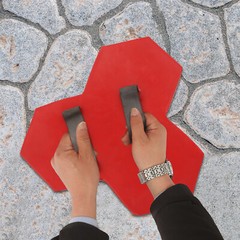 Concrete Texture Mat Mold for Easy Stone Effects on Patios and Walkways