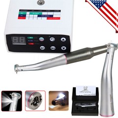 NSK NL400 Type Dental Electric Motor + 1:5 Handpiece Fiber Optic Contra Angle