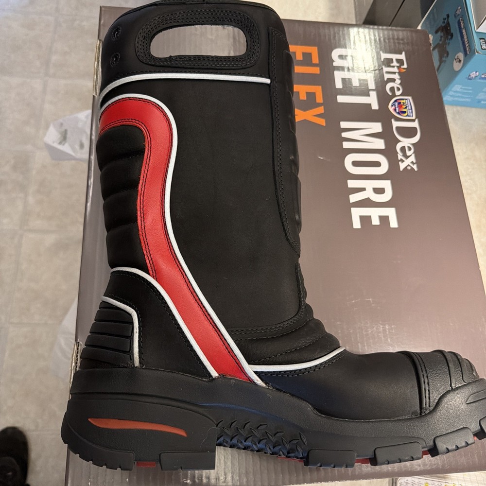 FIRE-DEX FDXL200-12.5XW Firefighter Boot, Leather, 12-1/2, XW
