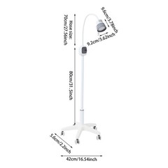 LED Surgical Examination Light Medical Exam Lamp Freestanding 5000-6000K White