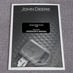 John Deere 4100 Compact Utility Tractor Owners Operators Manual – OMLVU12593
