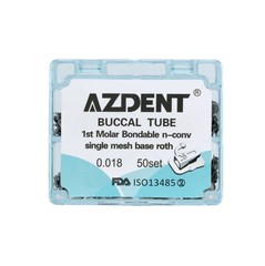 AZDENT Dental Orthodontic Buccal Tubes 1st 2nd Molar Roth MBT 0.022/018 Tube