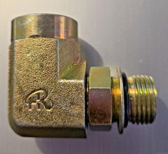 SAE 8 Male x SAE 8 Female 90 Degree Elbow / Adapter Hydraulic fitting