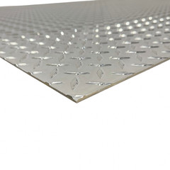 24″ x 48″ Diamond Plate Aluminum .125″ Thick (1/8 in) – Treadplate, 3003 Alloy