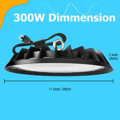 300W UFO Led High Bay Light Industrial Commercial Factory Warehouse Shop Light