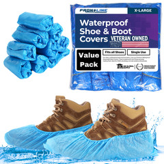 Waterproof Shoe Covers Disposable (50 Pairs) Non-Slip Fits US 13 Men’s Boots