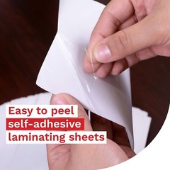 XFasten Self-Adhesive Laminating Sheets, 6 x 9 Inches, Pack of 100, 4.76 mil,…