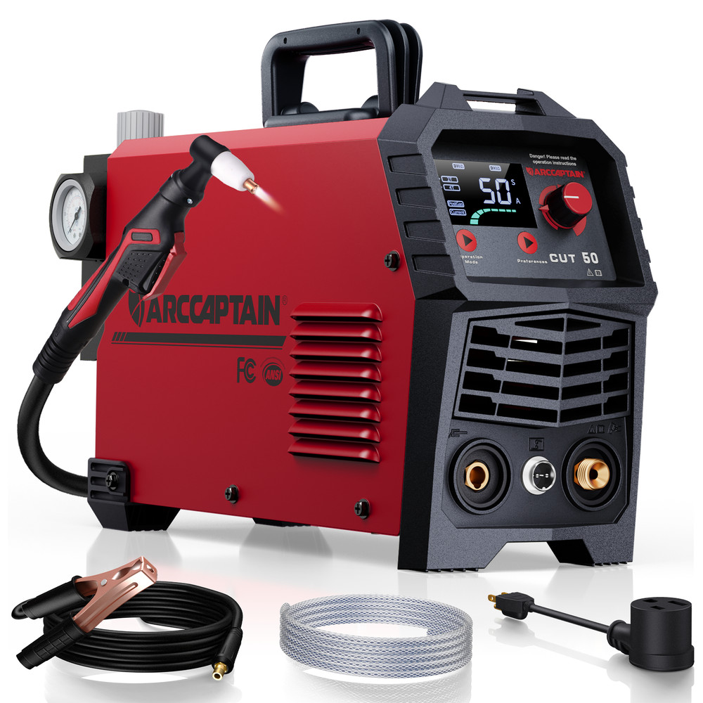 ARCCAPTAIN 60A/55A/50A Plasma Cutter Pilot Arc LED Display 110/220V Dual Voltage