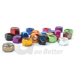 M2.5 Aluminum Alloy Lock Nut Nylon Insert Lock Nus Hex Locknut Multicolor Metric