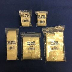1.5×2 to 2×3 Elkay Clear Plastic ZipLock Top Reclosable Poly Jewelry Bags 2Mil