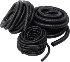BEST CONNECTIONS Assorted Split Wire Loom – Flex-Guard Convoluted Tubing (1/4″,