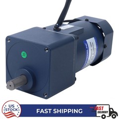 AC Variable Speed Motor 120W 110VAC 9-155RPM 826oz.in Flange 90mm w/Spur Gearbox