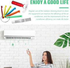 3 Pieces Air Conditioning Brush Set Includes FCR6 Ring Fin Comb Air Conditioner