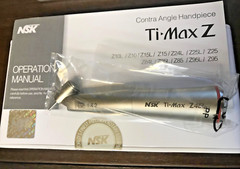 NSK Ti-Max Z45L Head Handpiece 1:4.2 Increasing Quattro Spray FG burs.