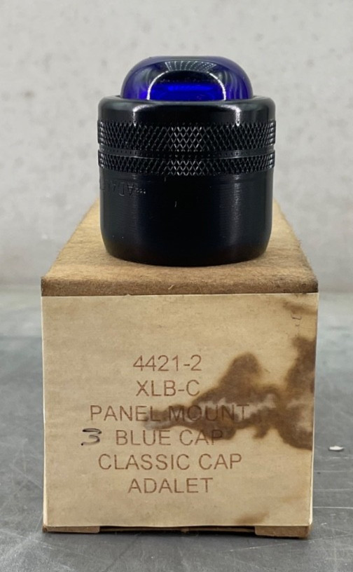 NEW ADALET XLB-C PANEL MOUNT DEVICE CLASSIC CAP BLUE LENS