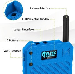Heltec ESP32 LoRa V3 Bluetooth Board+Battery+915MHz Antenna+N33 Meshtastic Case