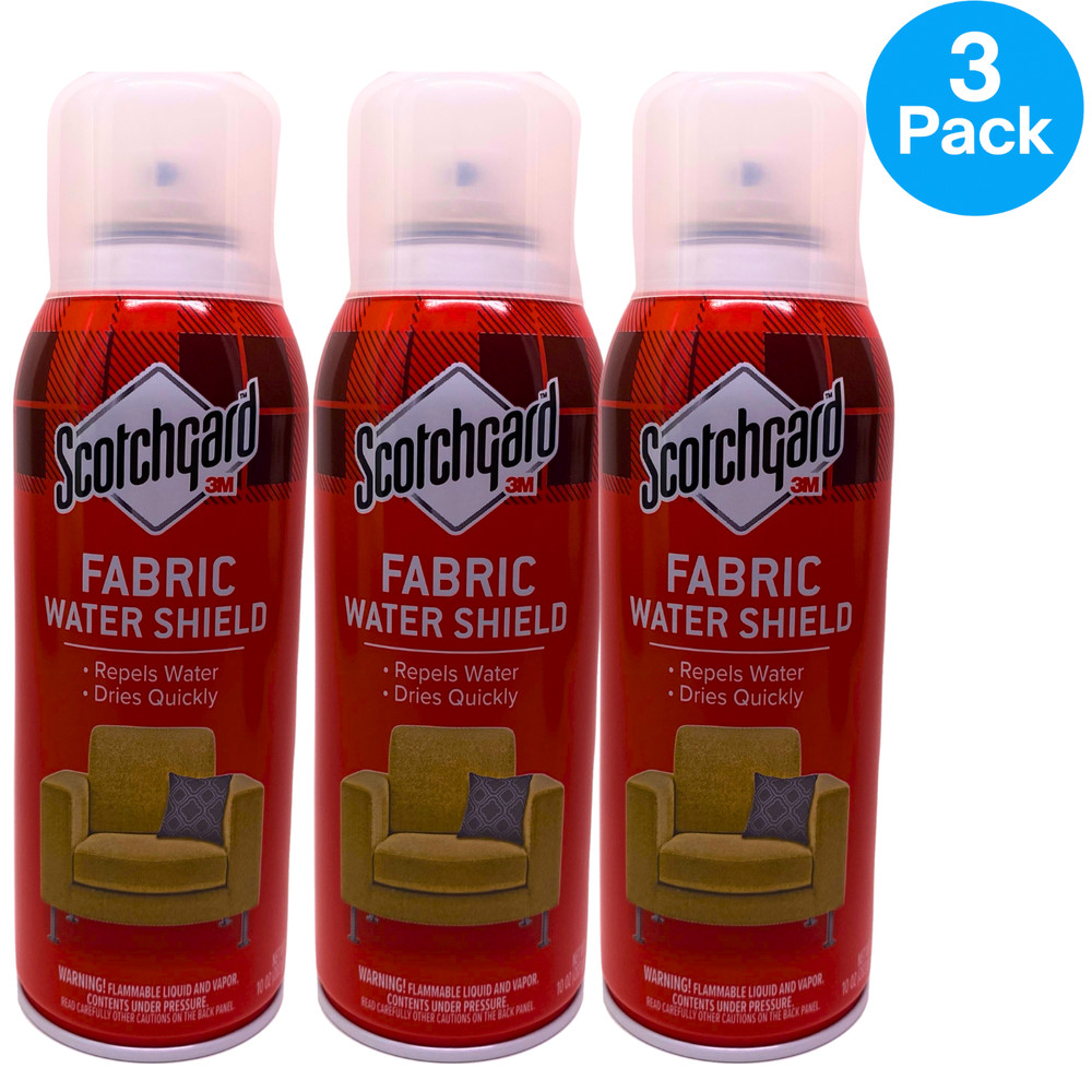 Scotchgard Fabric Water Shield Repels Water Dries Quickly Spray 10 oz 3 Pack