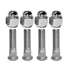 Chrome Wheel Lug Stud Nut Set For Hyundai Sonata Kia Optima Soul 8PC M12x1.5