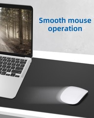 Non-Slip Desk Pad,Mouse Pad,Waterproof PU Leather 23.6″ x 13″, Black