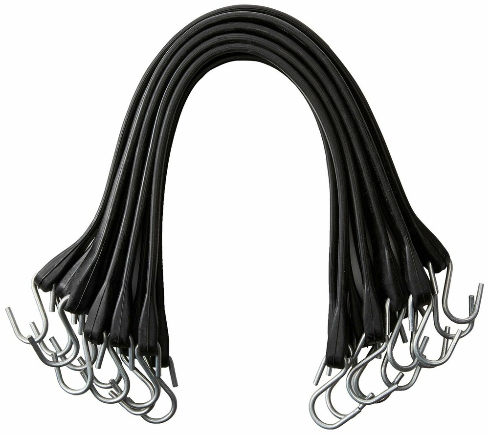10 CALHAWK 21″ RUBBER BUNGEE CORDS TIE DOWNS 100% EPDM M-CLASS RUBBER STRAPS