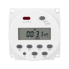 DC 12V Digital LCD Weekly Timer For Programmable Relay Switch 16A 17 On/Off