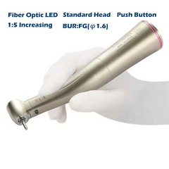 NSK Style Dental LED 45° Degree Surgical High Speed Handpiece Push Button 4 Hole