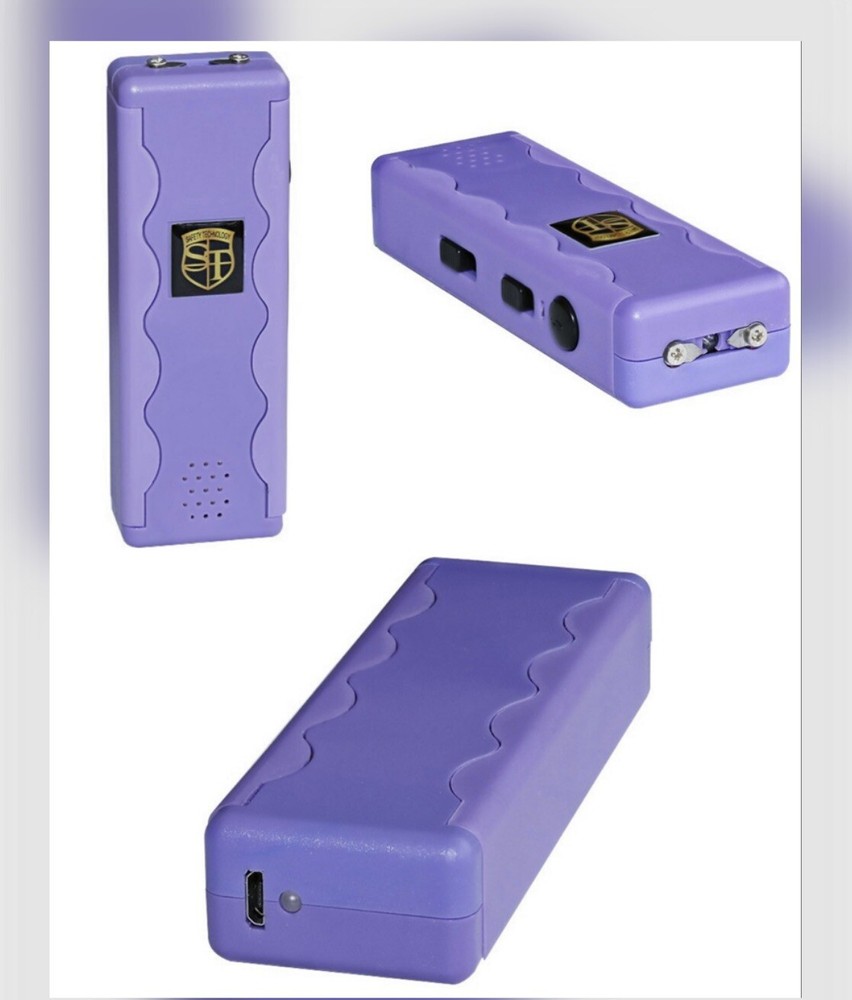 3 N 1 (STUN, ALARM, FLASHLIGHT) WOMEN Self Defense 4 ” Rechargeable STUN GUN