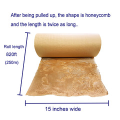 Honeycomb Paper Packing Paper 12″ W X 400 Ft Cushioning Wrap Packaging shipping