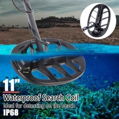 Metal Detector with 11″ Concentric Search Coil, 3 Accessories & 5 Year Warranty