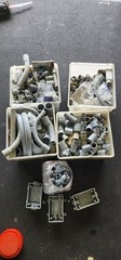 Estate LOT 100s Of Electrical PVC Conduit Fittings 1/2″-2 1/2″ NEW SEAL TIGHT