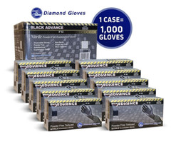 Premium Black Nitrile Gloves Powder-Free 6-Mil 1000pcs S/M/L/XL/XXL New