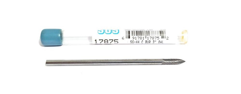 1/8″ (.125″) 1/8 Inch SG-44 Carbide Bur Single Cut Long Reach SGS 17875