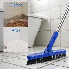 CELOX Grout Brush with Long Handle V-Shape Line Scrubber Bright-blue